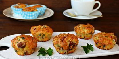 Шаг 11: закусочных маффинов с лисичками