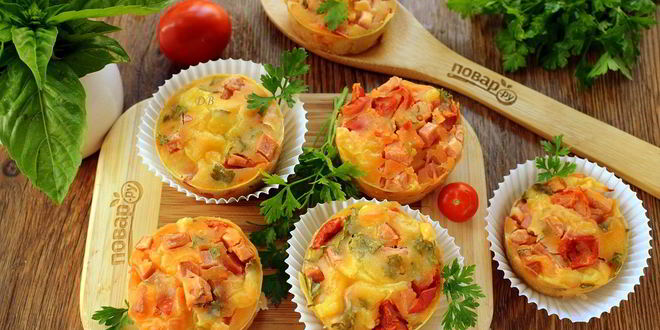 Рецепт закусочных маффинов