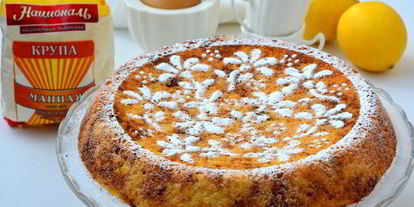 Шаг 5: лимонного манника на кефире