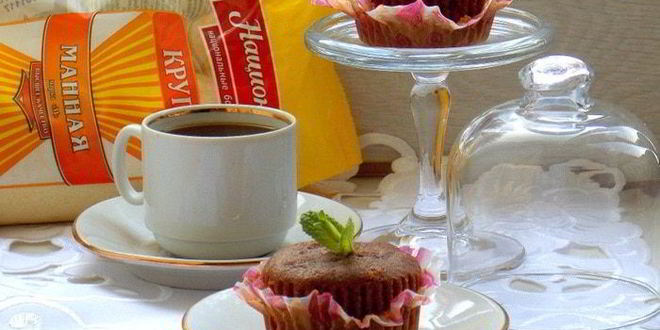 Рецепт маффина-манника шоколад в шоколаде