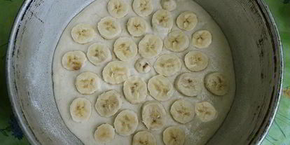 Шаг 12: манника с бананами на кефире