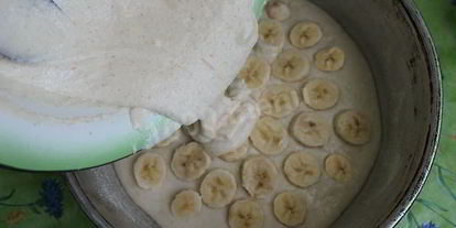 Шаг 13: манника с бананами на кефире