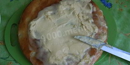 Шаг 16: манника с бананами на кефире