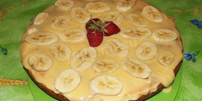 Шаг 18: манника с бананами на кефире