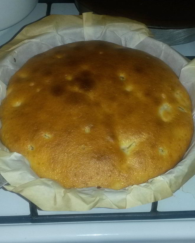 Рецепт манника с изюмом и курагой