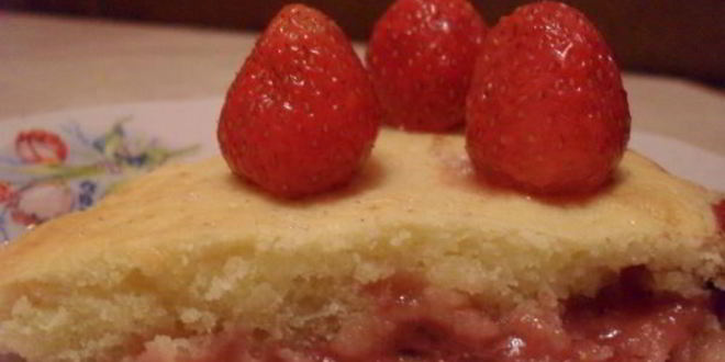 Рецепт манника с клубникой