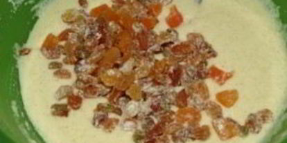 Шаг 3: манника с сухофруктами