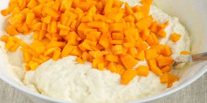 Шаг 3: манника с тыквой