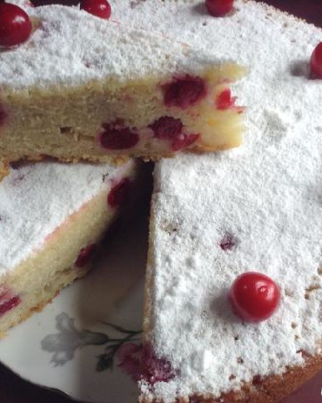 Рецепт манника с вишней