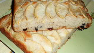 Рецепт Манника с яблоками и орехами