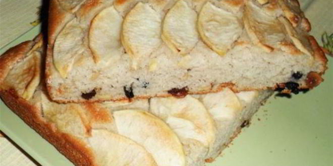 Рецепт манника с яблоками и орехами