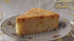 Рецепт Манника в духовке с курагой