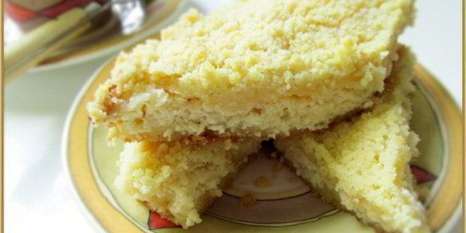 Рецепт насыпного творожного пирога-манника