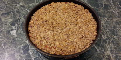 Шаг 6: пирога манник с творогом и черносливом