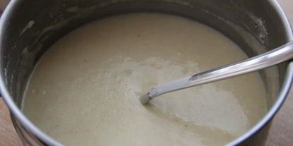 Шаг 1: порционного манника на молоке