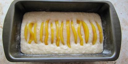 Шаг 3: постного кекса-манника с кокосом и персиками