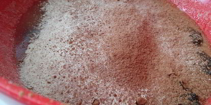 Шаг 3: постного шоколадного манника с черносливом