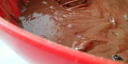 Шаг 4: постного шоколадного манника с черносливом