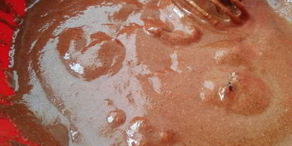 Шаг 6: постного шоколадного манника с черносливом