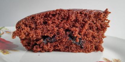 Шаг 7: постного шоколадного манника с черносливом