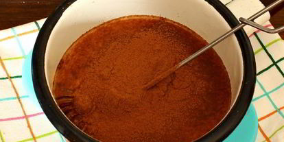 Шаг 4: шоколадного манника на молоке