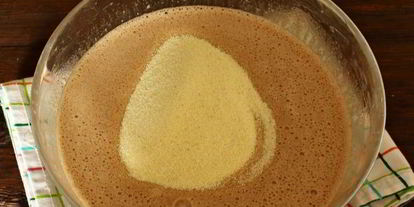 Шаг 6: шоколадного манника на молоке