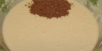 Шаг 5: шоколадного манника с халвой