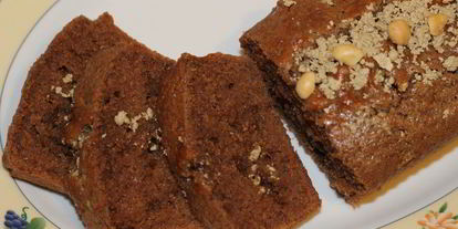 Шаг 7: шоколадного манника с халвой