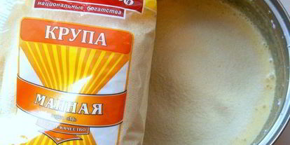 Шаг 1: сливочно-шоколадного манник