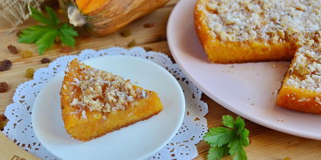 Рецепт тыквенного манника