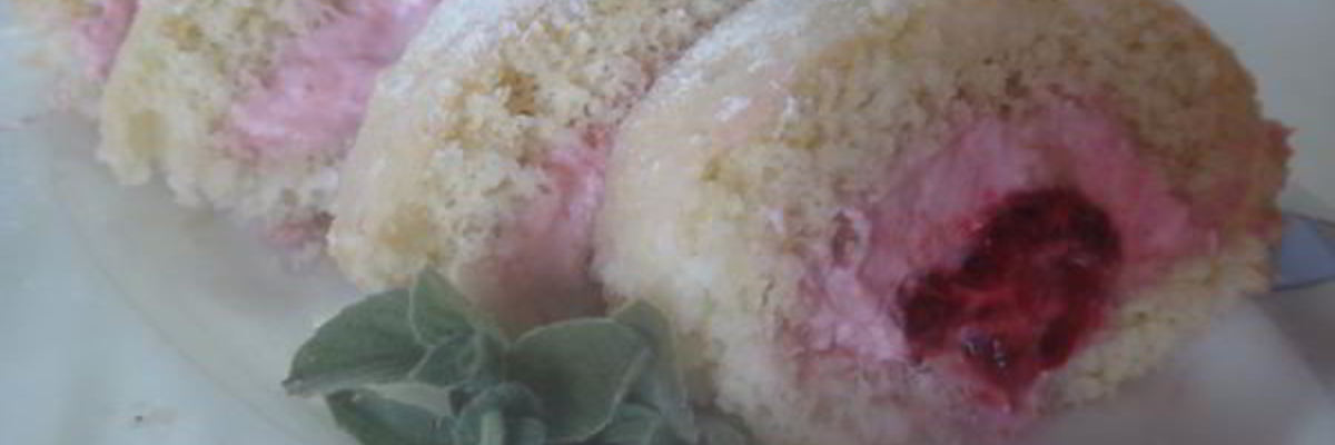 Рецепт Мини-швейцарских рулетиков с малиной