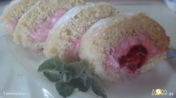 Рецепт Мини-швейцарских рулетиков с малиной