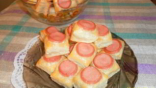 Рецепт Мини-слоек Кнопки