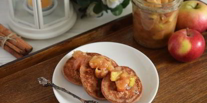 Шаг 5: гречневых оладий с коричными яблоками