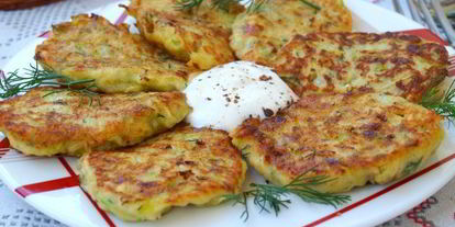 Шаг 4: кабачковых оладий с творогом