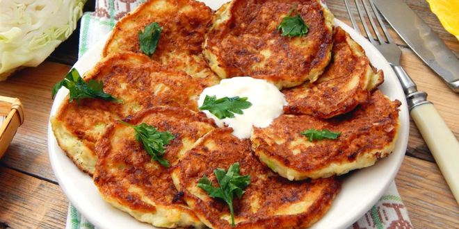 Рецепт капустных оладий из капусты