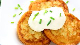 Рецепт Картофельных оладий из пюре