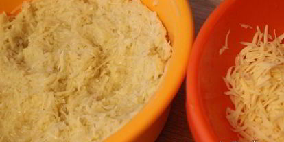 Шаг 2: картофельных оладий с сыром