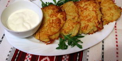 Шаг 6: картофельных оладий с сыром