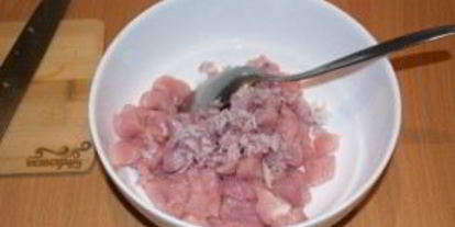 Шаг 1: куриных оладушек