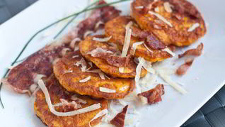 Рецепт Несладких оладий из тыквы с сыром