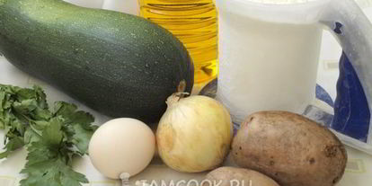 Шаг 2: оладий из кабачков и картофеля