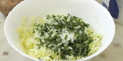 Шаг 5: оладий из кабачков и картофеля