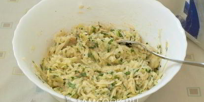 Шаг 8: оладий из кабачков и картофеля