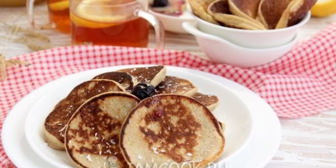 Рецепт оладий из толокна