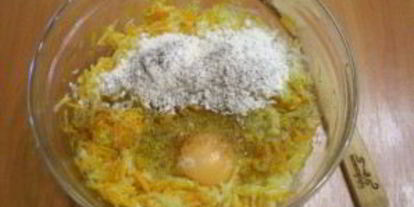 Шаг 2: оладий из тыквы и кабачков