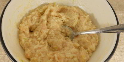 Шаг 3: оладий куриных с рисом