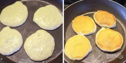 Шаг 3: оладий на молоке и сметане
