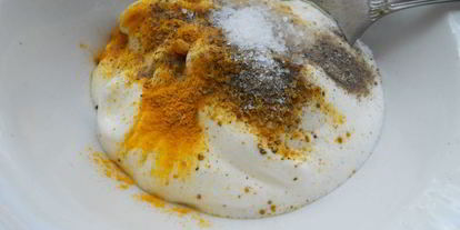 Шаг 5: оладий овощных с соусом карри по-индийски