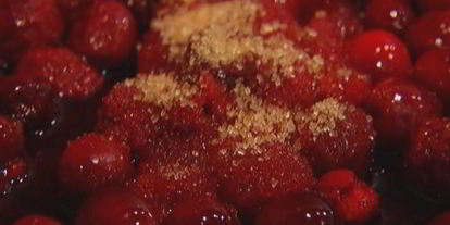 Шаг 1: оладий с полентой и корицей под ягодным соусом